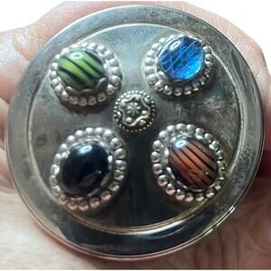 Decorative Wine Bottle Stopper by Artist Ann Cichon 3.5"